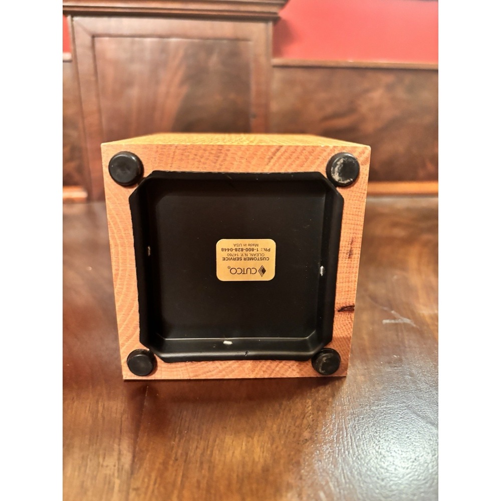 Cutco Oak Wood Utensil Holder Block Caddy USA Made 4x4x5 Kitchen Storage - Picture 5 of 8